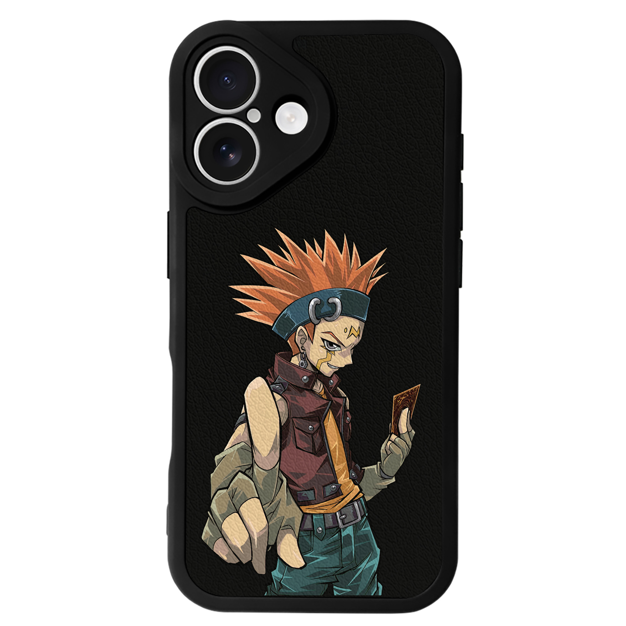 遊☆戯☆王 Yu-Gi-Oh! 【iPhone 16シリーズ対応】シリコンスマホケース（レザー調） 材質：シリコン